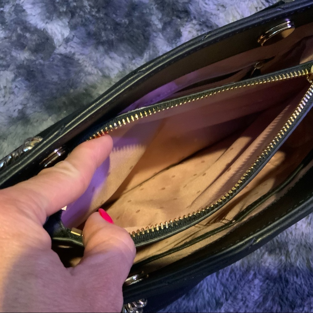Kate Spade ♠️ *EUC* Reese Park Black Quilted Shoulder Bag-USED ONCE - Picture 5 of 14